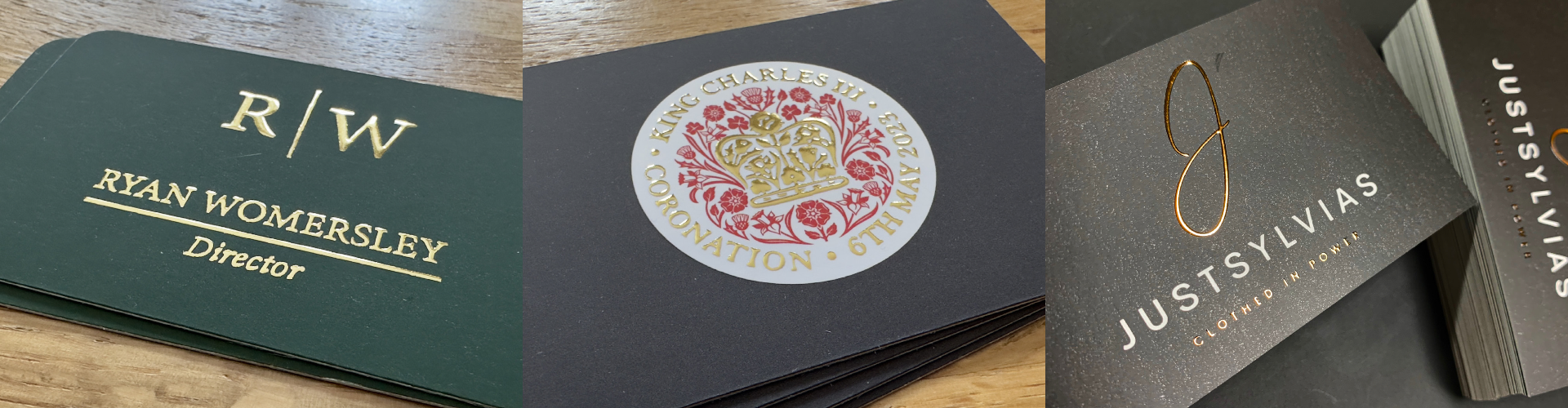 Photos: Foiled Business Card Printing