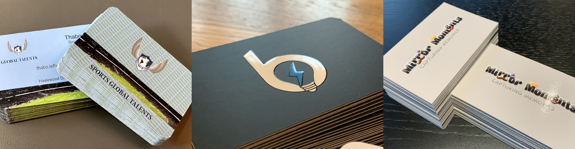 Photos: Business Card Finishing Options